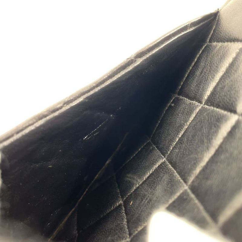 Chanel Matelasse Zipper Serial No 3 Lambskin Black Shoulder Bag Gold