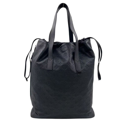 Louis Vuitton Monogram Helmet Drawstring RFID Compatible Leather Black Tote Bag