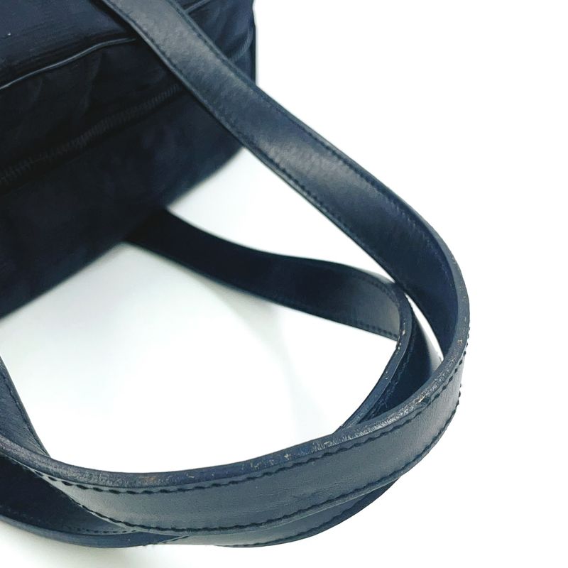 Chanel New Travel Line Mini Boston Bag Serial No 7 Nylon Black Handbag Black