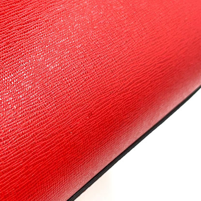 Fendi Toujours 2WAY Shoulder Leather Red Handbag Gold 8bh250-d7e