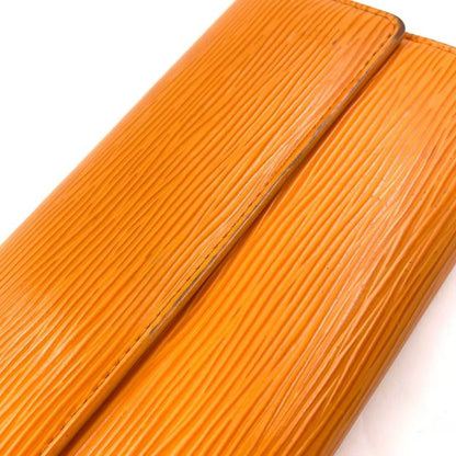 Louis Vuitton Porte Trésor International Epi Tassili Yellow Leather Yellow