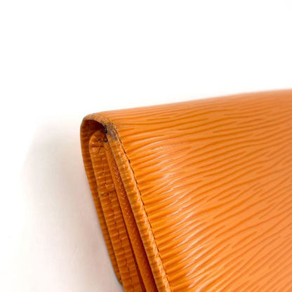 Louis Vuitton Porte Trésor International Epi Tassili Yellow Leather Yellow