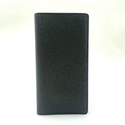 Louis Vuitton Porte Barrule Carte Cles Di Taiga Ardoise Leather Black Folding