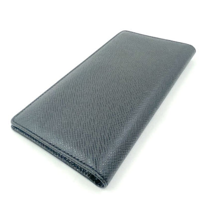 Louis Vuitton Porte Barrule Carte Cles Di Taiga Ardoise Leather Black Folding