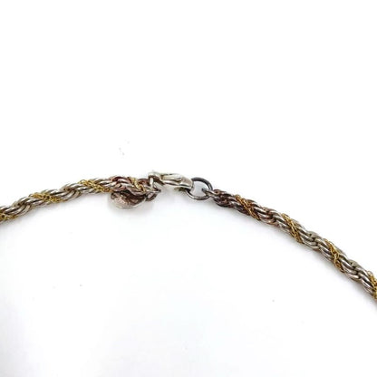 Tiffany & Co Screw Chain Twist 2-color Sv925 X Au750 Yellow Gold And Silver