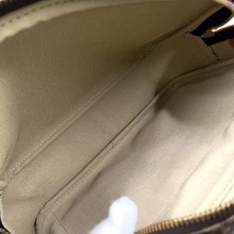 Louis Vuitton Reporter PM Monogram Leather × PVC Brown Shoulder Bag Gold M45254