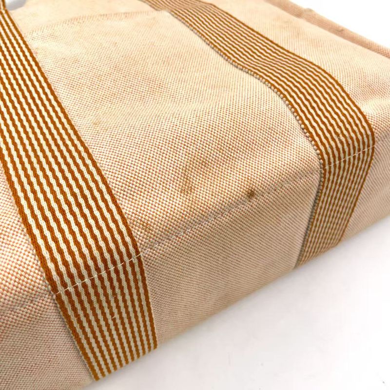 Hermes New Fourre Tout Tote MM Canvas Beige Tote Silver