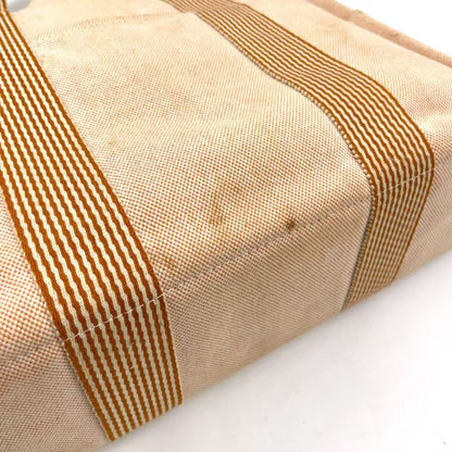 Hermes New Fourre Tout Tote MM Canvas Beige Tote Silver