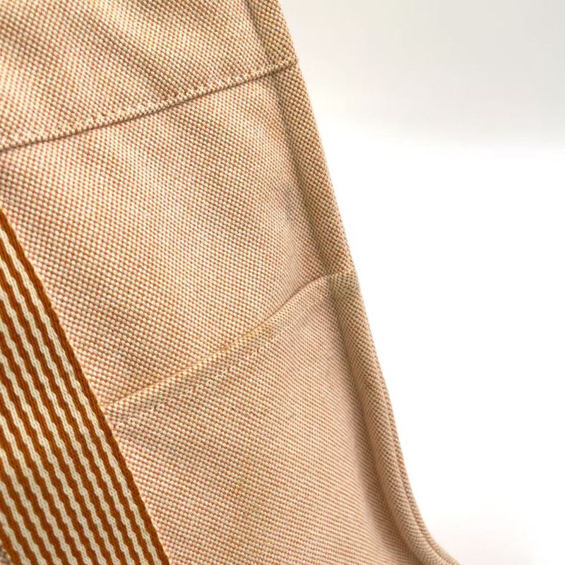 Hermes New Fourre Tout Tote MM Canvas Beige Tote Silver