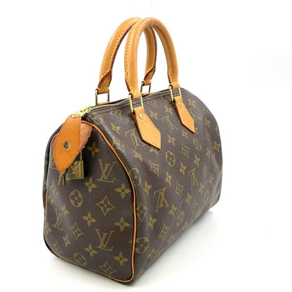Louis Vuitton Speedy 25 Monogram Leather X PVC Brown Handbag Gold M41528