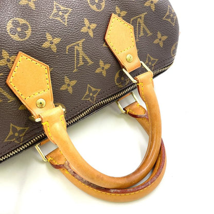 Louis Vuitton Speedy 25 Monogram Leather X PVC Brown Handbag Gold M41528