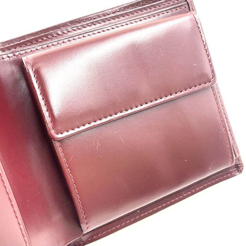 Cartier Must Line Bifold Leather Bordeaux Wallet Gold
