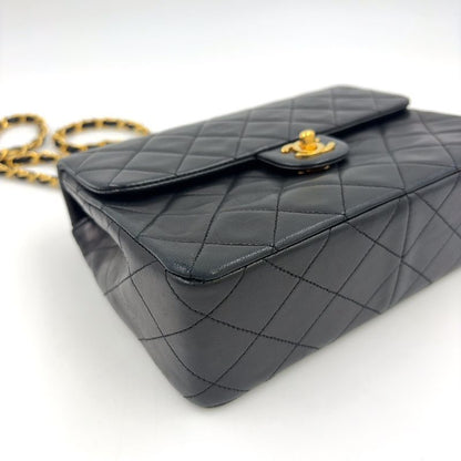 Chanel Matelasse Chain Serial No 1 Lambskin Black Shoulder Bag Gold