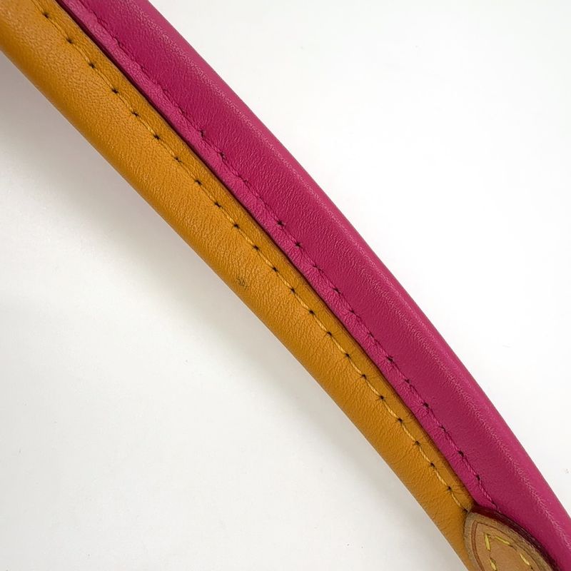 Louis Vuitton Loretta Monogram Leather × PVC Orange × Pink × Brown Shoulder Bag