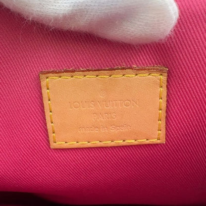 Louis Vuitton Loretta Monogram Leather × PVC Orange × Pink × Brown Shoulder Bag