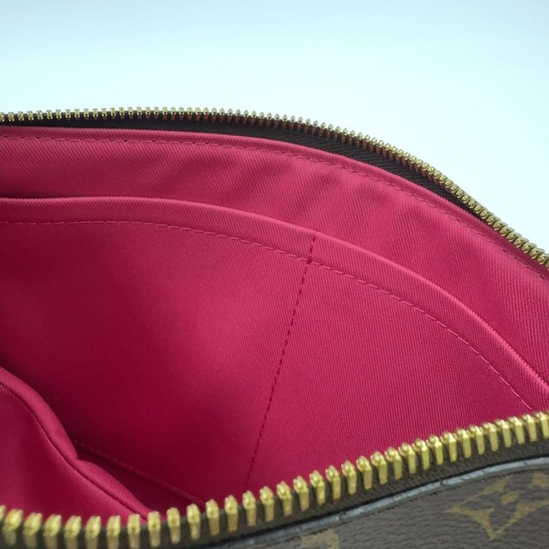 Louis Vuitton Loretta Monogram Leather × PVC Orange × Pink × Brown Shoulder Bag