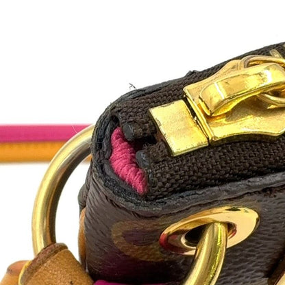 Louis Vuitton Loretta Monogram Leather × PVC Orange × Pink × Brown Shoulder Bag