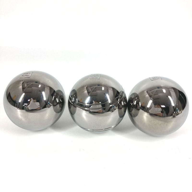 Chanel Ball CC Coco Mark Pettanque Petanque Ball Set Of 6 Metal Silver