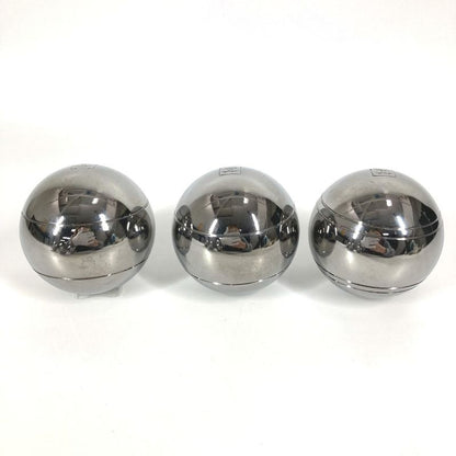 Chanel Ball CC Coco Mark Pettanque Petanque Ball Set Of 6 Metal Silver