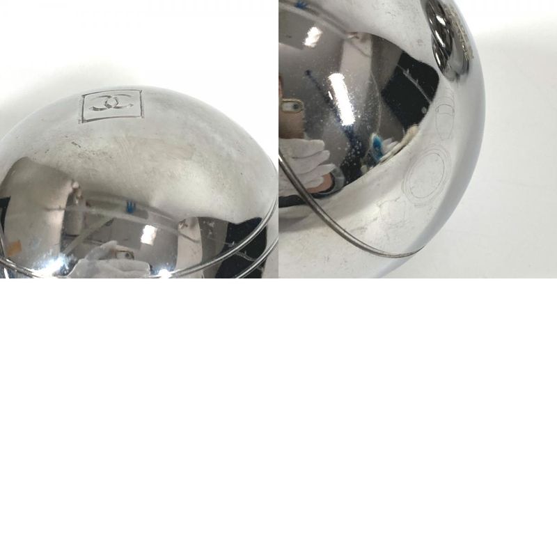 Chanel Ball CC Coco Mark Pettanque Petanque Ball Set Of 6 Metal Silver