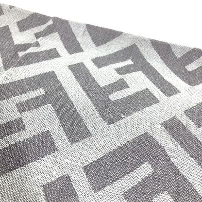 Fendi Shawl Zucca Logo Fxx056 Wool Gray