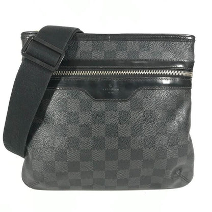 Louis Vuitton Shoulder Bag Thomas N58028 Damier Graphite Canvas Black