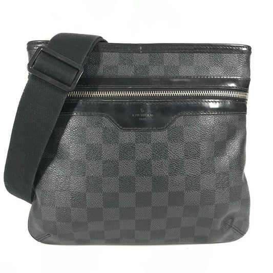Louis Vuitton Shoulder Bag Thomas N58028 Damier Graphite Canvas Black