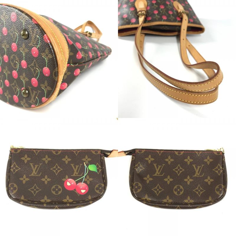 Louis Vuitton Shoulder Bag Bucket PM Bucket PM M95012 Monogram Canvas Red