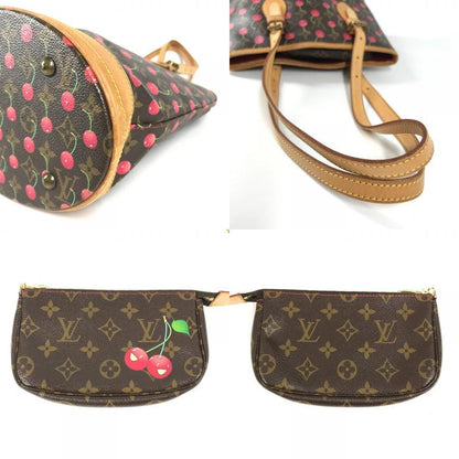 Louis Vuitton Shoulder Bag Bucket PM Bucket PM M95012 Monogram Canvas Red