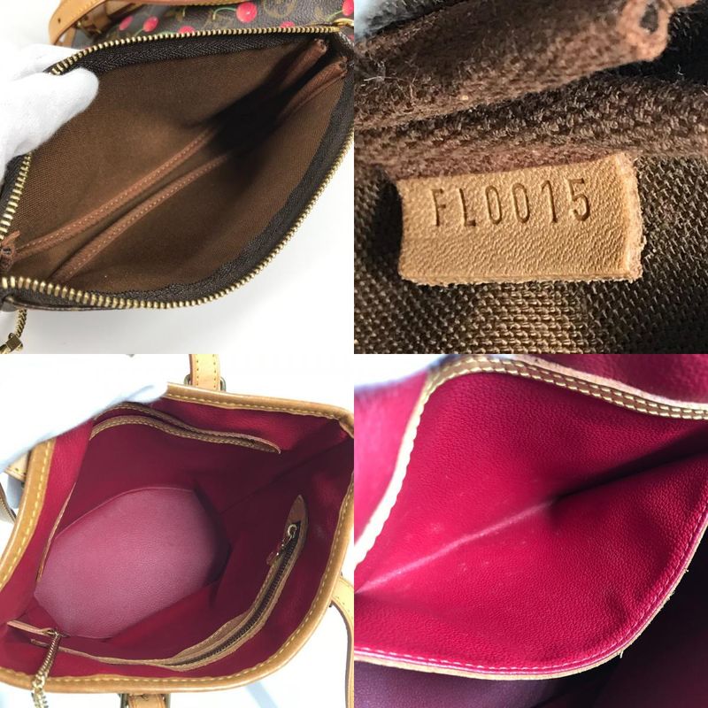 Louis Vuitton Shoulder Bag Bucket PM Bucket PM M95012 Monogram Canvas Red