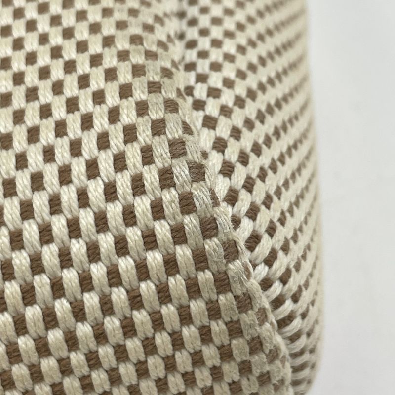 Hermes Herbag TPM Crossbody Shoulder Bag Toile Officier Black Natural □H Women