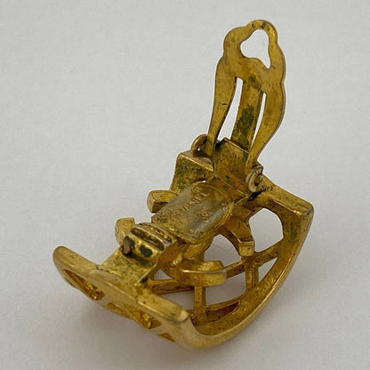 Chanel Coco Mark Earrings GP Gold Ladies