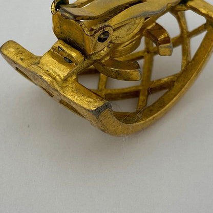 Chanel Coco Mark Earrings GP Gold Ladies