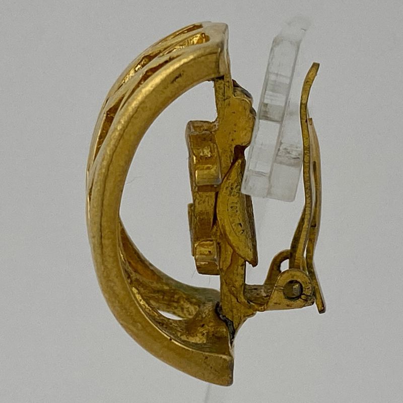 Chanel Coco Mark Earrings GP Gold Ladies