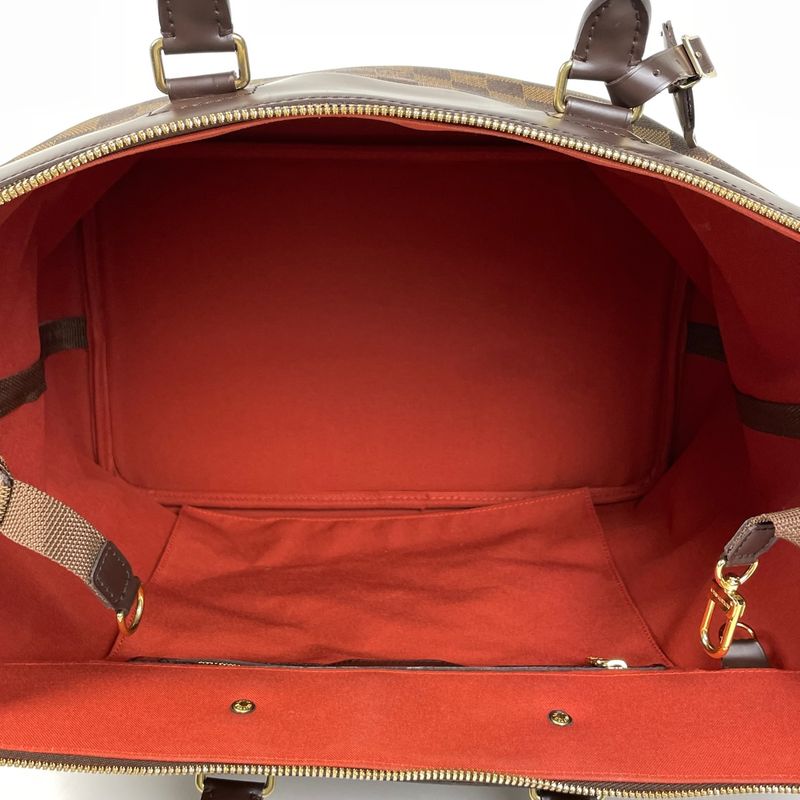 Louis Vuitton Greenwich PM Handbag Travel Bag Damier Brown N41165 Women