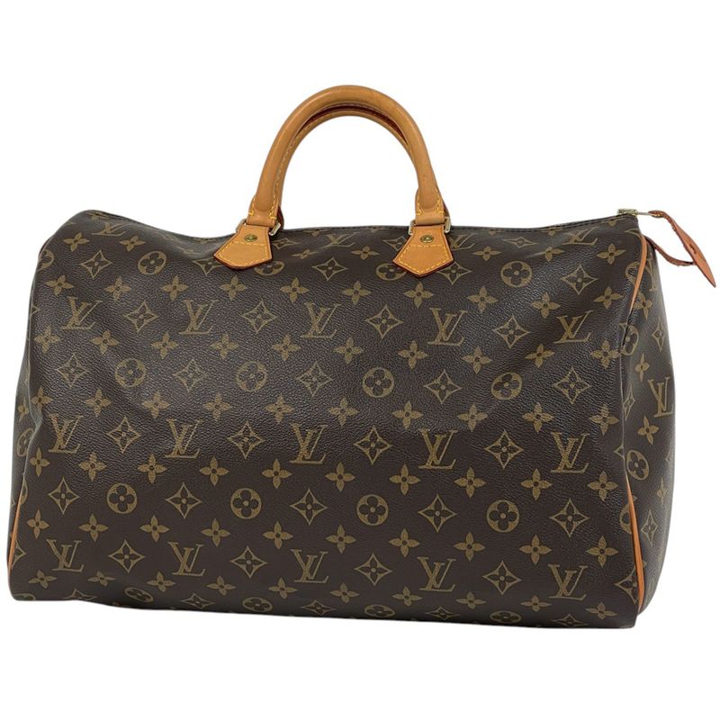 Louis Vuitton Speedy 40 Boston Bag Handbag Monogram Brown M41522 Women