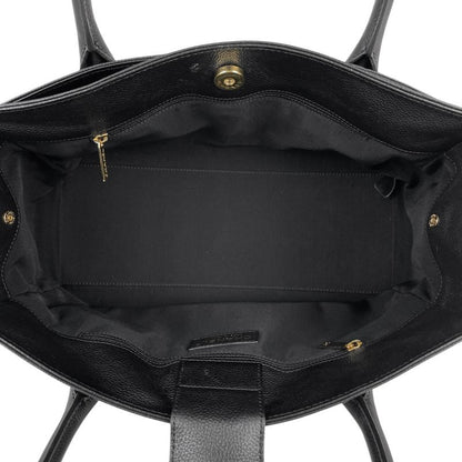 Chanel Executive Line Tote Coco Mark Handbag Tote Leather Black Women