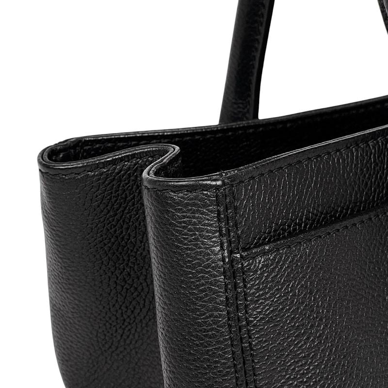 Chanel Executive Line Tote Coco Mark Handbag Tote Leather Black Women