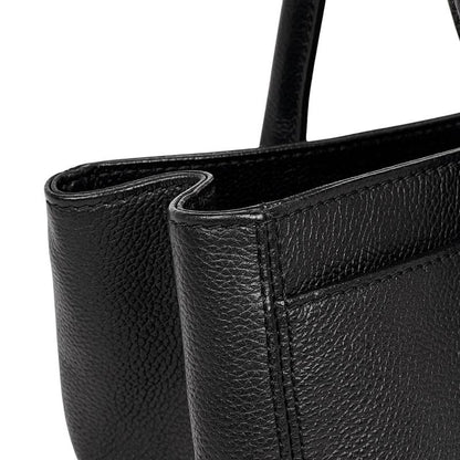 Chanel Executive Line Tote Coco Mark Handbag Tote Leather Black Women