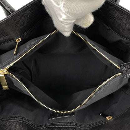 Chanel Executive Line Tote Coco Mark Handbag Tote Leather Black Women