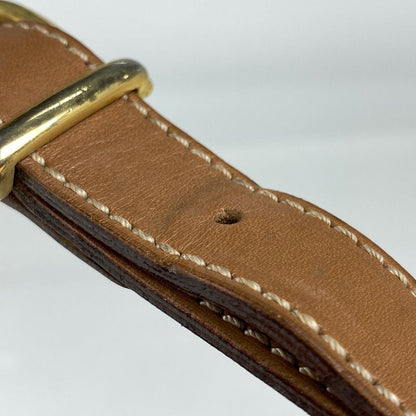 Celine Macadam Pattern Shoulder Bag Crossbody Shoulder Bag Coated Canvas Brown