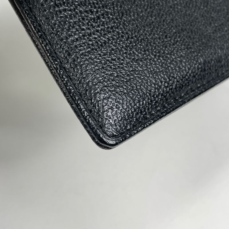 Chanel Coco Mark Card Case Pass Case Card Case Leather Black Women