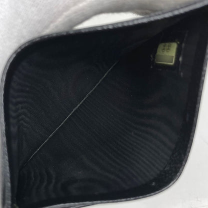 Chanel Coco Mark Card Case Pass Case Card Case Leather Black Women