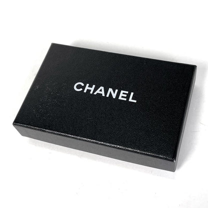 Chanel Coco Mark Card Case Pass Case Card Case Leather Black Women