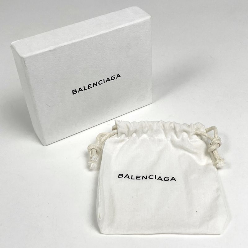 Balenciaga Logo Card Case Card Holder Business Card Holder Card Case Leather