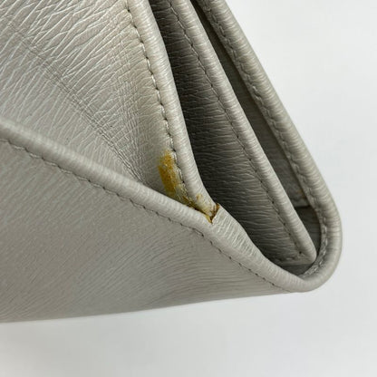 Gucci Jackie Line Fold Long Wallet 03520312134 Long Wallet Leather Gray Ladies