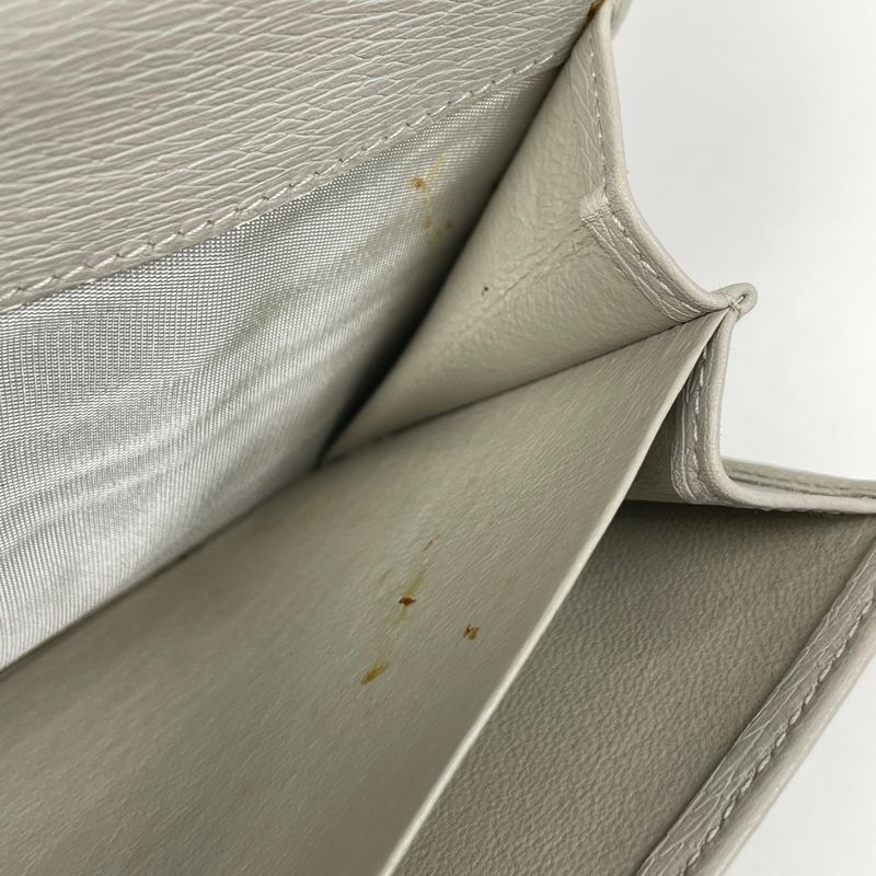 Gucci Jackie Line Fold Long Wallet 03520312134 Long Wallet Leather Gray Ladies