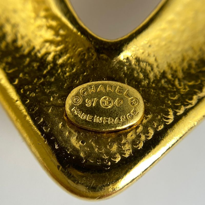 Chanel Coco Mark Chain Necklace CC Mark Necklace GP Gold Ladies