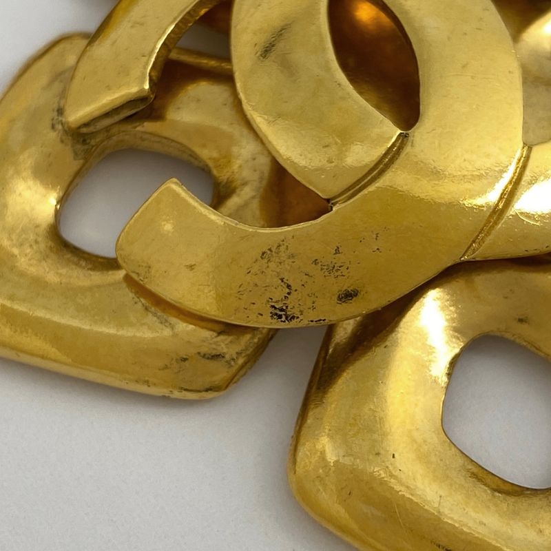 Chanel Coco Mark Chain Necklace CC Mark Necklace GP Gold Ladies