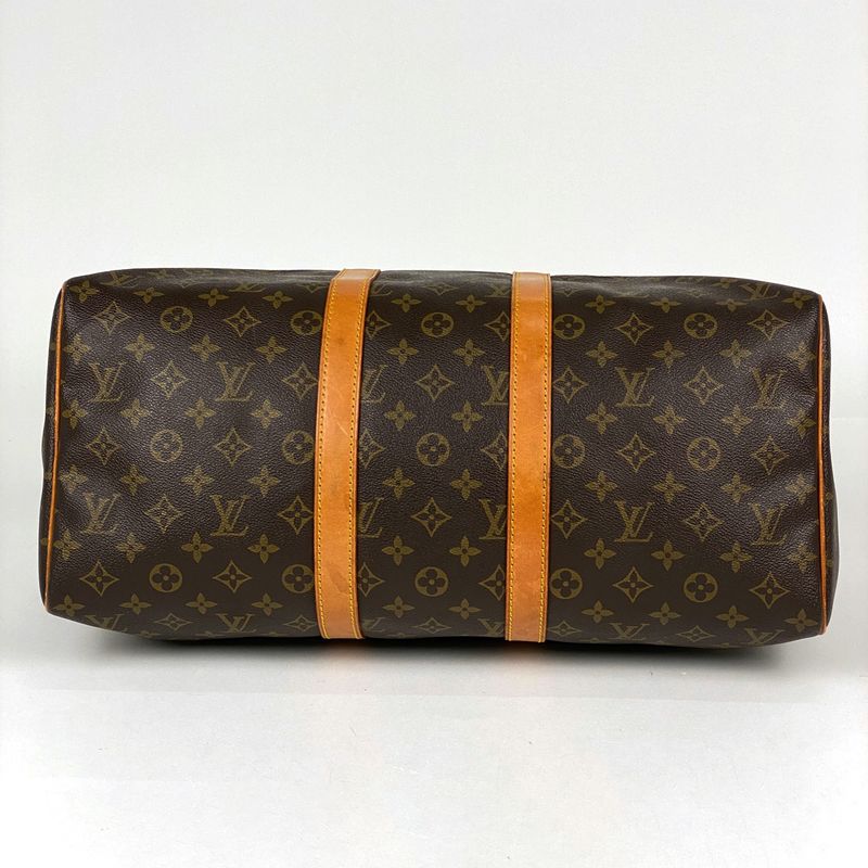 Louis Vuitton Keepall 45 Handbag Travel Business Boston Bag Monogram Brown